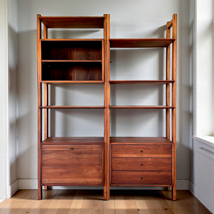 Zarife Solid Wood Arabica Bookcase
