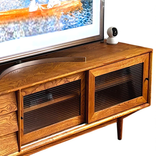 Muaşaka Masif Ahşap Cinnamon Brown TV Ünitesi