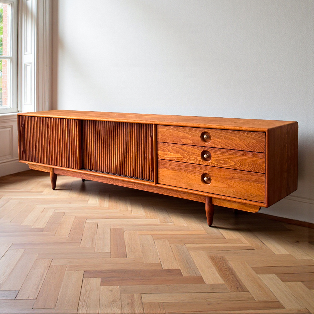 Mazhar V2 Masif Ahşap Cinnamon Brown TV Ünitesi